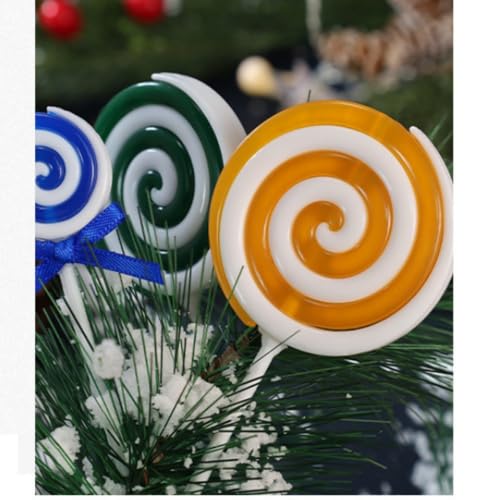 Pink Christmas Candy Cane Decorations - 12 Pack Plastic Hanging Ornaments
