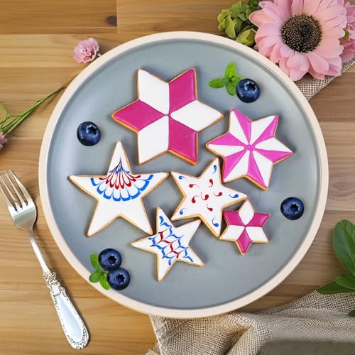 18-Piece Stainless Steel Cookie Cutter Set with 6 Shapes for Baking & Crafts