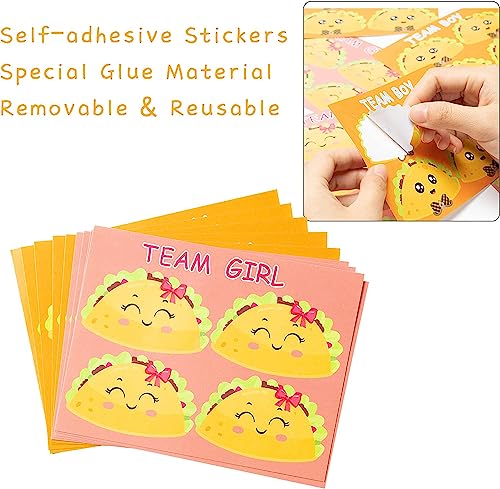 Haooryx Taco Gender Reveal Poster Game with Voting Stickers