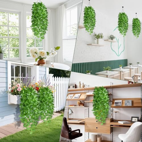 Watermelon Pattern Vine - 2 Pack 40" Artificial Hanging Plants for Indoor Decor