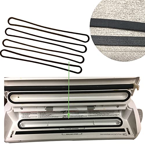 Vacuum Sealer Gasket Replacement 4-Pack for V2200-V3800 Models