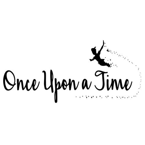 Once Upon a Time Nursery Wall Quotes Decals Vinyl Lettering for Kids Room Decoration Graphic Motto Art Letters