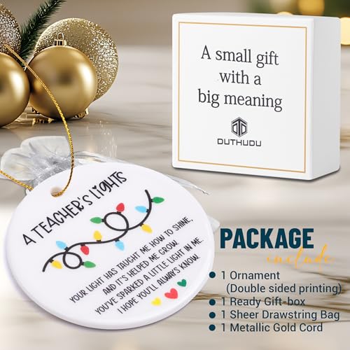 2025 Teacher Ornament – Meaningful Christmas Gift for Educators