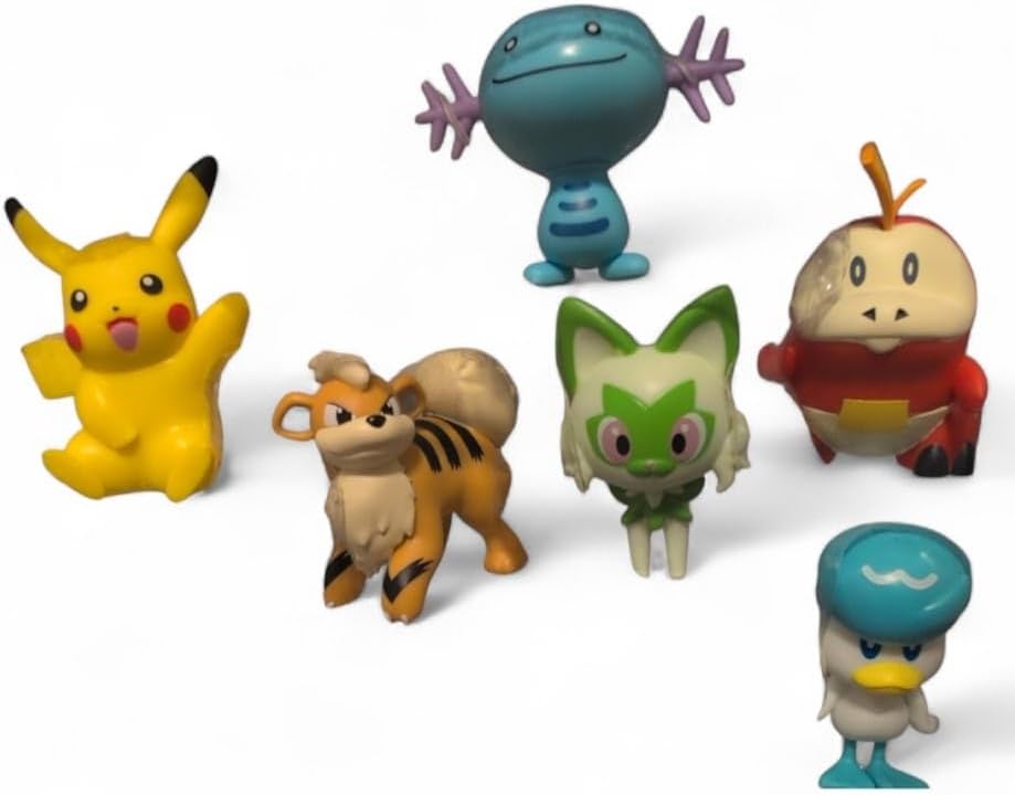 Pokémon Battle Figure 8-Pack | 2-Inch Pikachu, Eevee, Mimikyu & More - Authentic Collectible Set