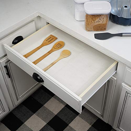 Con-Tact Non-Adhesive Shelf & Drawer Liner, 12" x 5', White