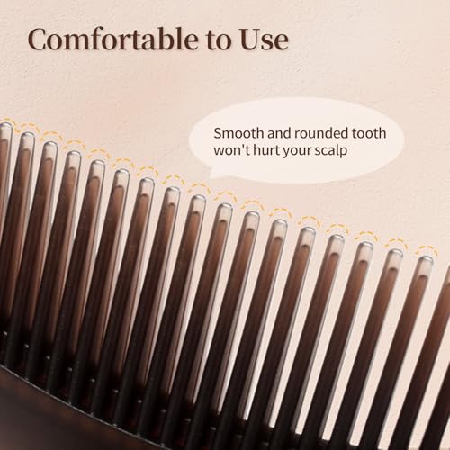 Optisake Creative Dandruff Comb with Press Button and Ergonomic Handle
