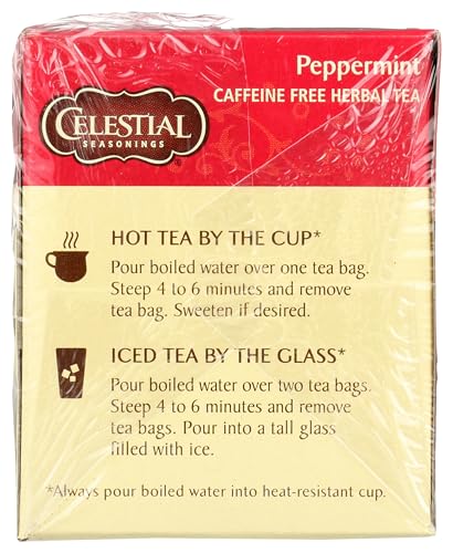 Celestial Seasonings Peppermint Herbal Tea - 20 Count