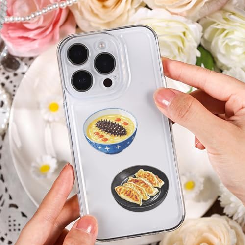 50 Cute Aesthetic Food Stickers - Dumplings, Noodles & Desserts