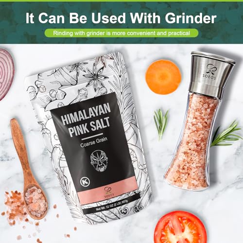 Soeos Himalayan Pink Salt Coarse Grain - 32 oz (Pack of 1)