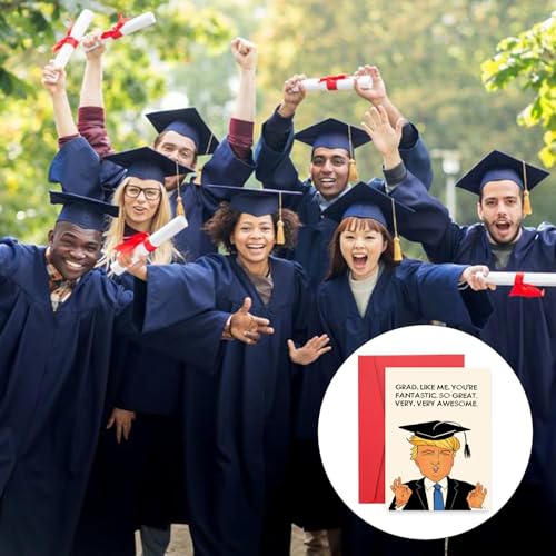 Funny Trump Graduation Card 2025 - Humorous Gift for Grads