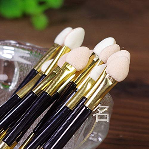 Yosoo 10pcs Double Ended Sponge Eyeshadow Brush Applicators