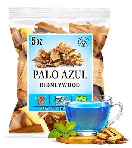 Palo Azul Herbal Tea - Authentic Kidneywood Chunks, 5 oz Resealable Bag
