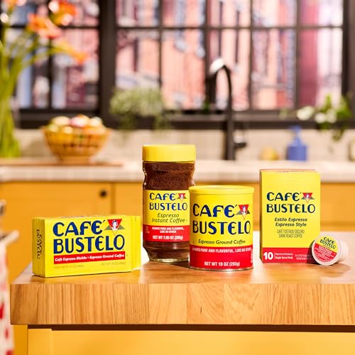 Café Bustelo Espresso Style Dark Roast Ground Coffee, 10 Oz. Can