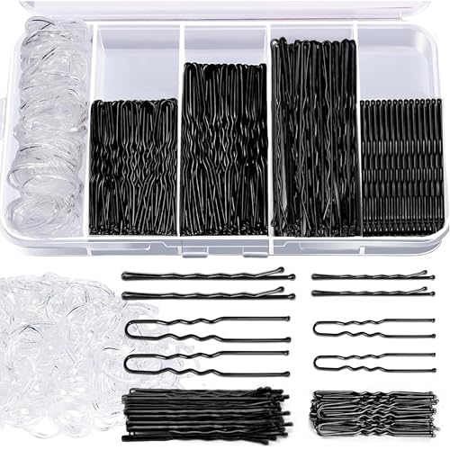300PCS Bobby Pins and Hair Styling Kit with Storage Box