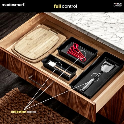 MadeSmart 13 x 4 Inch Long Storage Bin - Carbon, Pack of 1