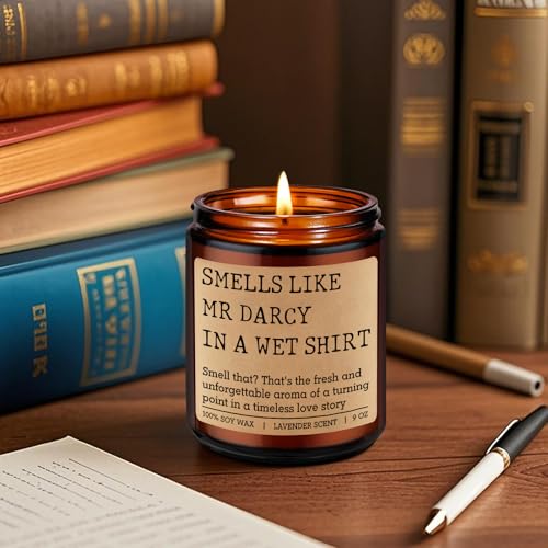 Mr. Darcy Scented Candle - Perfect Gift for Pride and Prejudice Fans