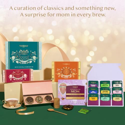 Limited Edition Assorted Tea Gift Set for Mom - 9 Pyramid Bags