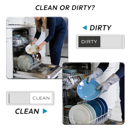 YewGarb Black & White Dishwasher Magnet - Clean & Dirty Indicator, Premium Quality