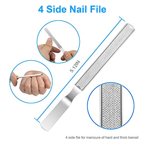 ovwo 4-Piece Professional Ingrown Toenail Clipper and Tool Set