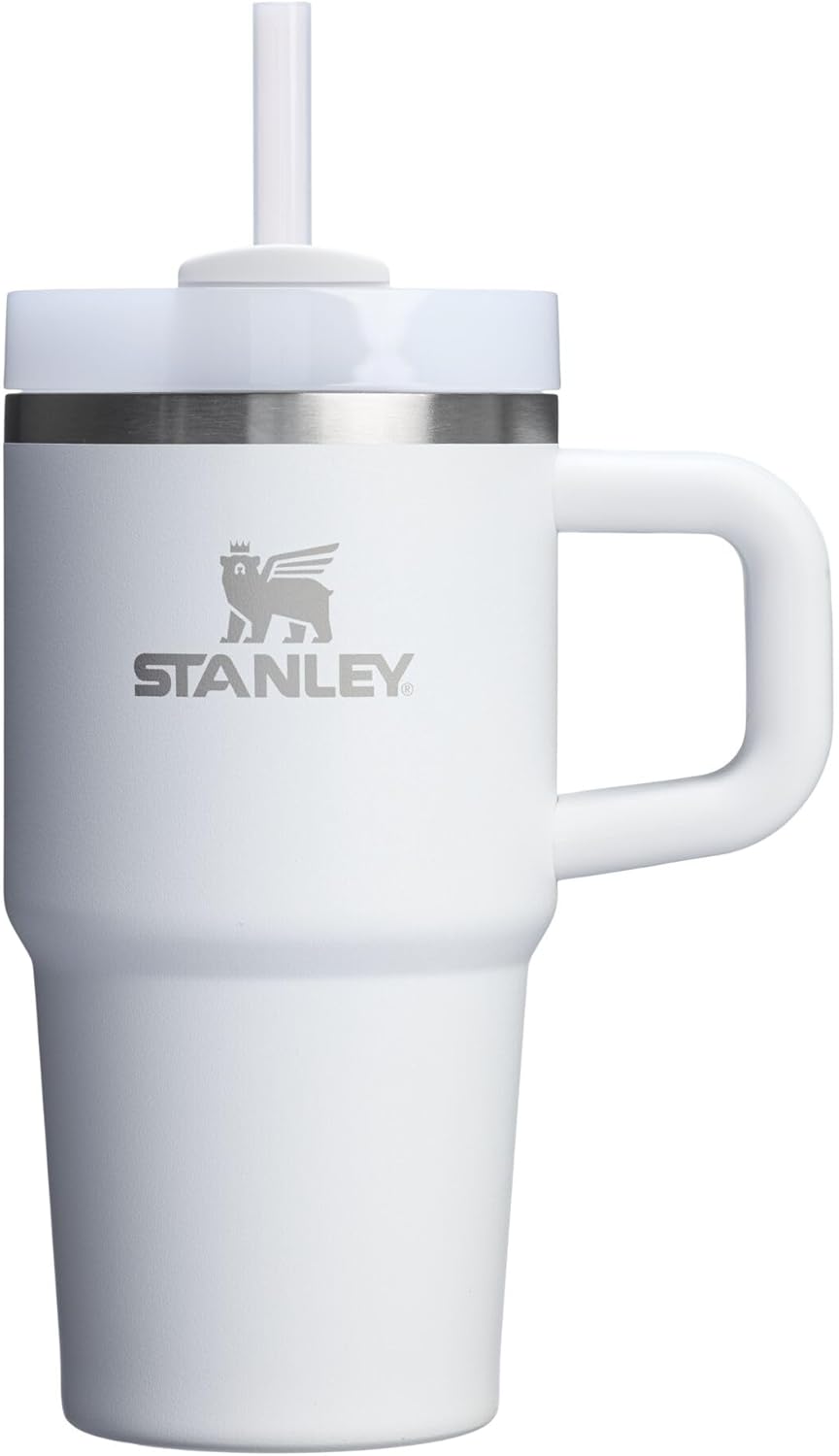 STANLEY Quencher H2.0 Tumbler - 20 oz Insulated Stainless Steel with Handle & Straw | BPA-Free | Frost Color
