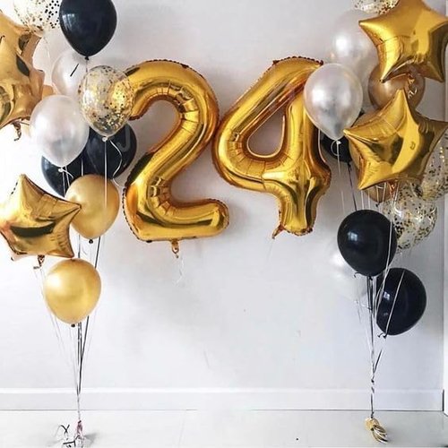 Gold Number 3 Balloon - 40 Inch 3rd Birthday Celebration Decor for Boys & Girls | Party Supplies