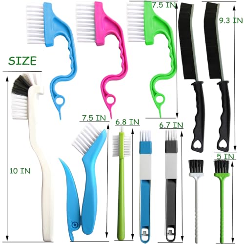 12-Piece Gap Cleaning Brush Set for Hard-to-Reach Areas