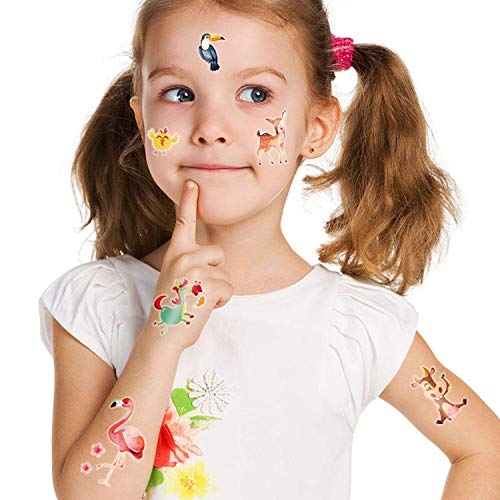 Konsait Animal Temporary Tattoos for Kids 230+ PCS Waterproof