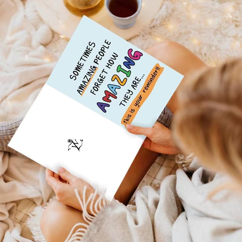 Ziwenhu Funny Reminder Cards for Teachers, Nurses & Friends