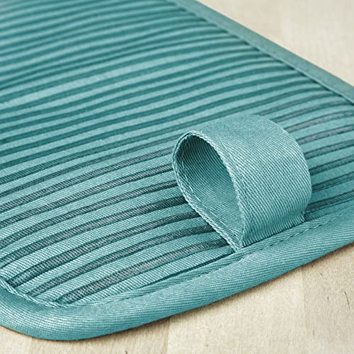 KitchenAid Beacon Aqua Sky Non-Slip Pot Holder Set, 7"x10", 2 Pieces