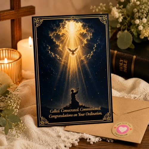 Ordination Congratulations Card for Pastor, Priest & Church Leaders