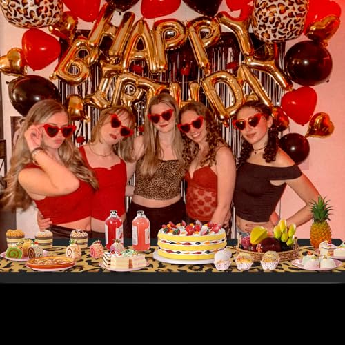 Leopard Print Tablecloths - 3 Pack Disposable Party Covers, 54x108 Inch
