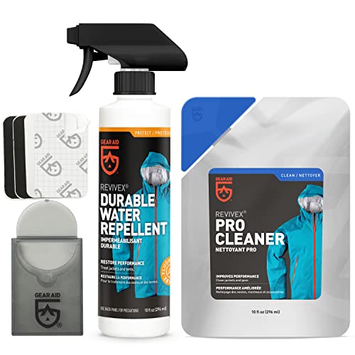 GEAR AID Outerwear Care Kit for GORE-TEX Fabric - Cleaner, DWR Spray & Patches