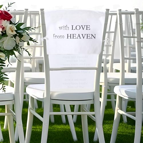 Reserved Memorial Wedding Chair Sign - A Seat Reserved in Heaven