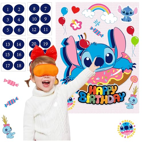 Pin The Nose Party Game Set for Kids - Fun Birthday Activity