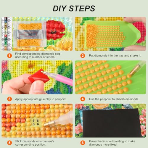 Landscape Diamond Art Kit 12x12 Inch Full Drill DIY Painting