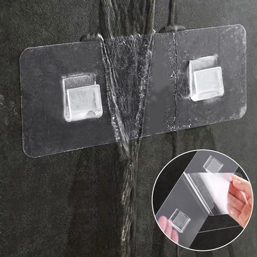 Sankoly 6 Pack Adhesive Hooks for Shower and Kitchen - No Drilling