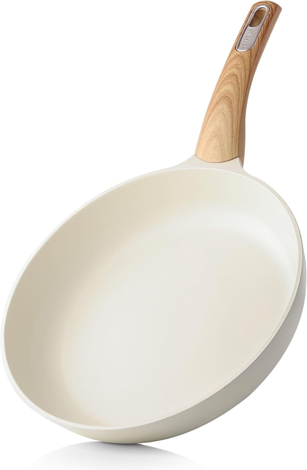 SENSARTE Nonstick Frying Pan - 8 Inch Healthy Omelette Skillet | PFOA Free White Cookware