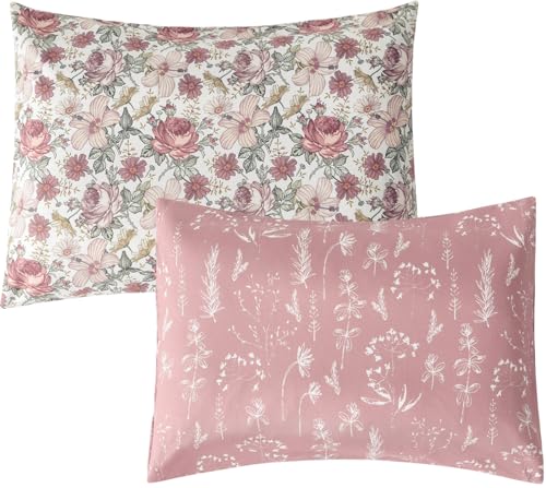 Little Jump 2-Pack Toddler Pillowcase - 14x19 Ultra Soft Vintage Floral