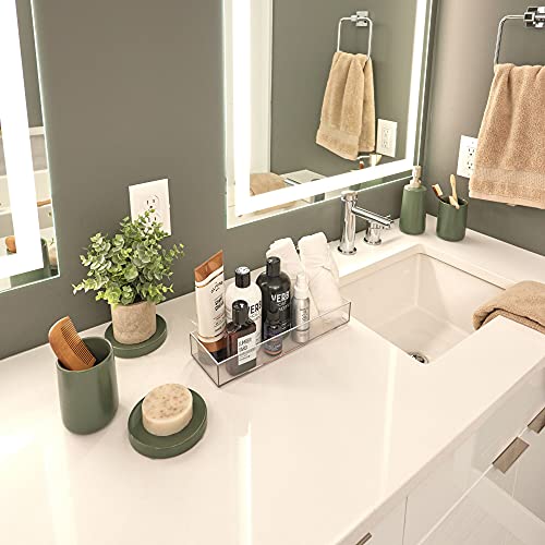 iDesign Ceramic Tumbler Cup, Moss - Multi-Purpose Organizer