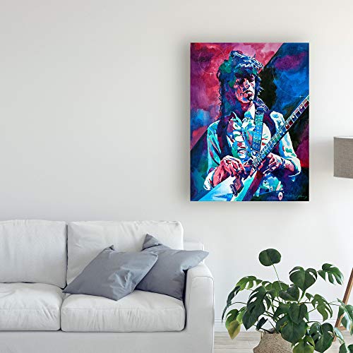 Trademark Fine Art Keith Richards A Rolling Stone by David Lloyd Glover, 14x19