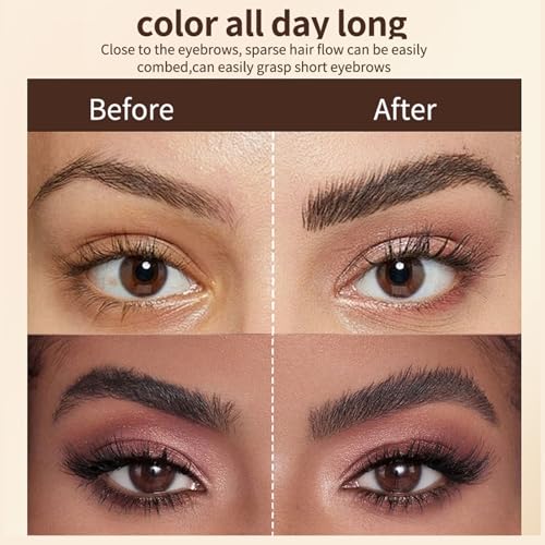 O'CHEAL Dual-Ended Eyebrow Gel - Waterproof Tint & Clear Shape Glue