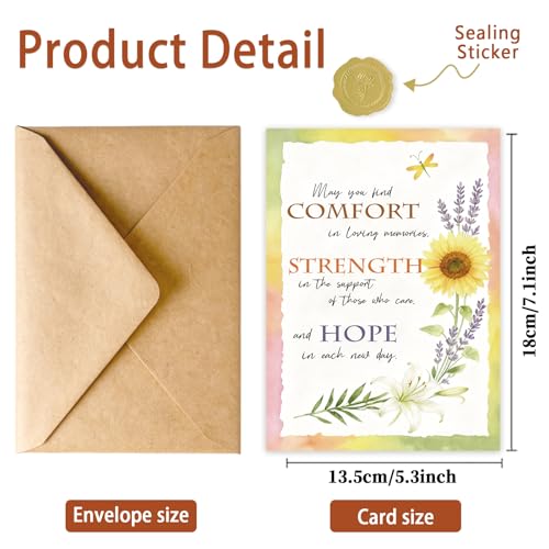Comforting Sympathy Card - Hope & Strength Gift for Loss