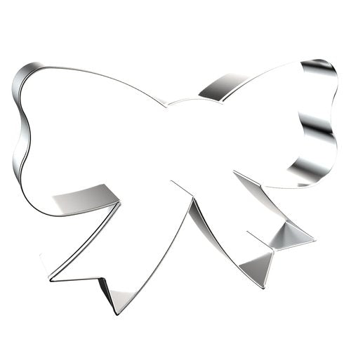 Bow Cookie Cutter Set - 5 inch, 4 inch, 3 inch, 2 inch - 4 Piece Ribbon Bow Tie Bowtie Bowknot Cookie Cutters Shapes Molds - Stainless Steel