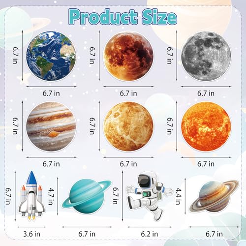 40Pcs Outer Space Hanging Swirl Decorations for Kids' Parties