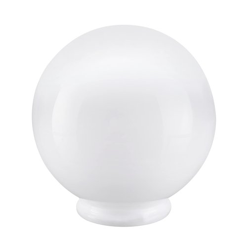 Aspen Creative 28001-41, 6" White Acrylic Replacement Lamp Post Globe with 3-1/8" Neck