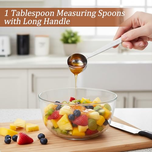 Jeffdad Stainless Steel 1 Tablespoon Measuring Spoon 15ml Coffee Scoop