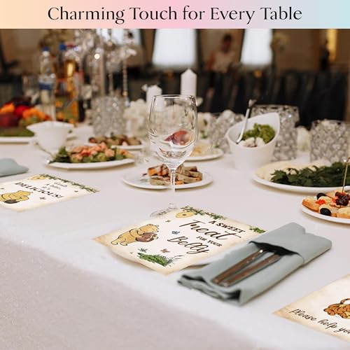 97 Decor Classic Winnie the Pooh Baby Shower Table Sign Set - 9 Piece Kit