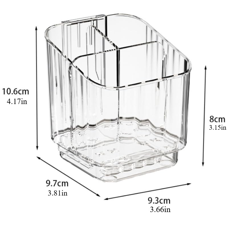 Wall-Mounted Compartmentalized Storage Rack for Toiletries