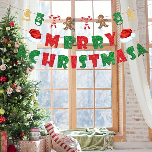 Indoor Christmas Banner Wall Decor for Holiday Party Festivities