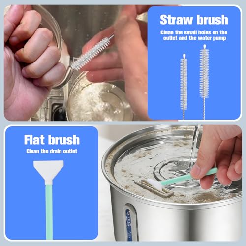 Pet Water Fountain Cleaning Kit - 10 Pack Universal Pet Water Dispenser Maintenance Tools